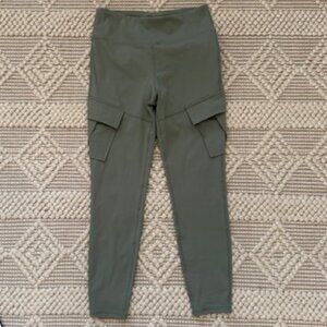 Olive Green Cargo Leggings